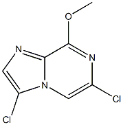 3,6-Dichloro-8-methoxy-imidazo[1,2-a]pyrazine Struktur