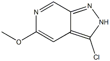 3-Chloro-5-methoxy-2H-pyrazolo[3,4-c]pyridine Struktur