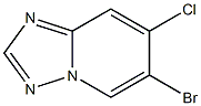 6-Bromo-7-chloro-[1,2,4]triazolo[1,5-a]pyridine Struktur