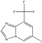 6-Iodo-8-trifluoromethyl-[1,2,4]triazolo[1,5-a]pyridine Struktur