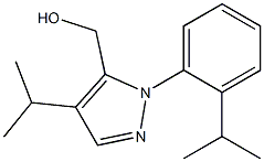 (4-isopropyl-1-(2-isopropylphenyl)-1H-pyrazol-5-yl)methanol Struktur