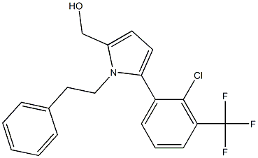 (5-(2-chloro-3-(trifluoromethyl)phenyl)-1-phenethyl-1H-pyrrol-2-yl)methanol