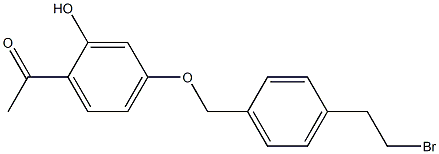 1-(4-(4-(2-bromoethyl)benzyloxy)-2-hydroxyphenyl)ethanone