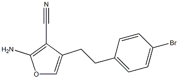 2-amino-4-(4-bromophenethyl)furan-3-carbonitrile Structure