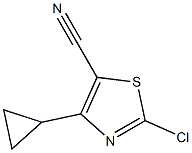 2-chloro-4-cyclopropylthiazole-5-carbonitrile Struktur