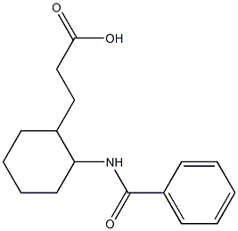 3-(2-benzamidocyclohexyl)propanoic acid Struktur