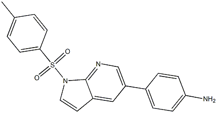 4-(1-tosyl-1H-pyrrolo[2,3-b]pyridin-5-yl)aniline Structure