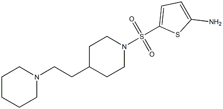 5-(4-(2-(piperidin-1-yl)ethyl)piperidin-1-ylsulfonyl)thiophen-2-amine