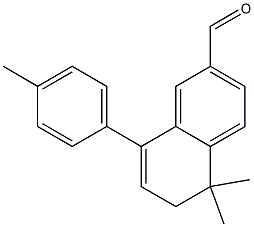 5,5-dimethyl-8-p-tolyl-5,6-dihydronaphthalene-2-carbaldehyde Struktur