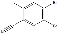 4,5-Dibromo-2-methyl-benzonitrile Struktur