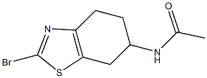 N-(2-Bromo-4,5,6,7-tetrahydro-benzothiazol-6-yl)-acetamide Struktur