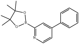 4-phenyl-2-(4,4,5,5-tetramethyl-1,3,2-dioxaborolan-2-yl)pyridine Struktur