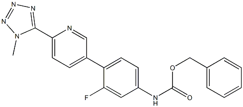 benzyl (3-fluoro-4-(6-(1-methyl-1H-tetrazol-5-yl)pyridin-3-yl)phenyl)carbamate Struktur