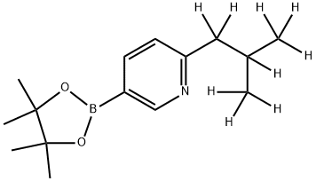 2-(iso-Butyl-d9)-pyridine-5-boronic acid pinacol ester Struktur