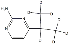 2-Amino-4-(iso-propyl-d7)-pyrimidine Struktur