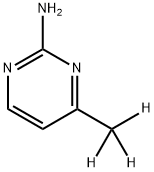 2-Amino-4-(methyl-d3)-pyrimidine Struktur