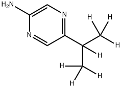 2-Amino-5-(iso-propyl-d7)-pyrazine Struktur