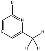 2-Bromo-6-(methyl-d3)-pyrazine Struktur