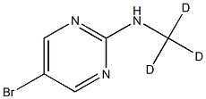 5-Bromo-2-(methyl-d3-amino)-pyrimidine Struktur