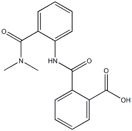 2-[({2-[(dimethylamino)carbonyl]phenyl}amino)carbonyl]benzoic acid Struktur