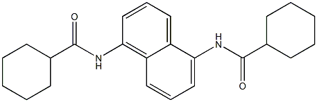 N,N'-1,5-naphthalenediyldicyclohexanecarboxamide Struktur