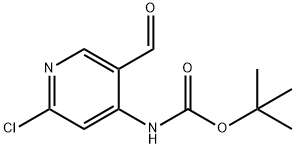 TERT-BUTYL (2-CHLORO-5-FORMYLPYRIDIN-4-YL)CARBAMATE Struktur