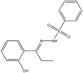 (E)-N'-(1-(2-hydroxyphenyl)propylidene)benzenesulfonohydrazide Structure