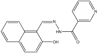 (Z)-N'-((2-hydroxynaphthalen-1-yl)methylene)nicotinohydrazide Struktur