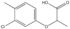 2-(3-chloro-4-methylphenoxy)propanoic acid Struktur