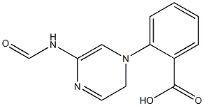 4-(pyrazine-2-carboxamido)benzoic acid Struktur