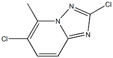 2,6-Dichloro-5-methyl-[1,2,4]triazolo[1,5-a]pyridine Struktur