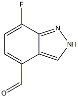 7-Fluoro-2H-indazole-4-carbaldehyde Struktur