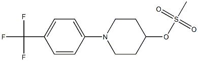 1-(4-(trifluoromethyl)phenyl)piperidin-4-yl methanesulfonate Struktur