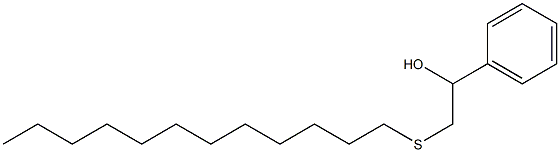 2-(DODECYLTHIO)-1-PHENYLETHANOL Struktur