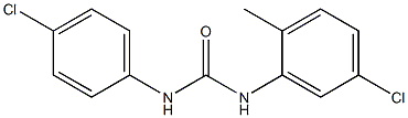 1-(5-CHLORO-2-METHYL-PHENYL)-3-(4-CHLORO-PHENYL)-UREA Struktur