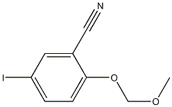 5-Iodo-2-methoxymethoxy-benzonitrile Struktur