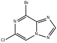 8-Bromo-6-chloro-[1,2,4]triazolo[1,5-a]pyrazine Struktur