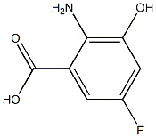 2-Amino-5-fluoro-3-hydroxy-benzoic acid Struktur