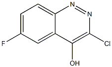 3-Chloro-6-fluoro-cinnolin-4-ol Struktur