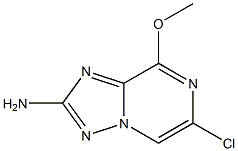 6-Chloro-8-methoxy-[1,2,4]triazolo[1,5-a]pyrazin-2-ylamine Struktur