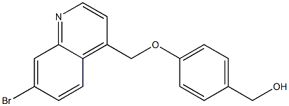 (4-((7-bromoquinolin-4-yl)methoxy)phenyl)methanol Struktur