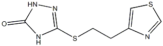 3-(2-(thiazol-4-yl)ethylthio)-1H-1,2,4-triazol-5(4H)-one Struktur