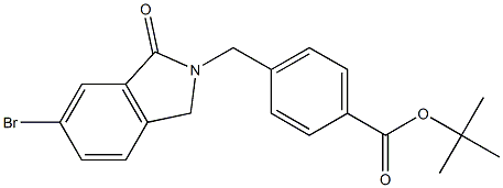 tert-butyl 4-((6-bromo-1-oxoisoindolin-2-yl)methyl)benzoate Struktur