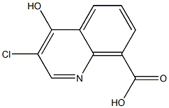 3-Chloro-4-hydroxy-quinoline-8-carboxylic acid Struktur