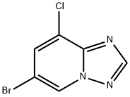 6-Bromo-8-chloro-[1,2,4]triazolo[1,5-a]pyridine Struktur