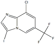 8-Chloro-3-iodo-6-trifluoromethyl-imidazo[1,2-a]pyridine Struktur