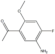 1-(5-Amino-4-fluoro-2-methoxy-phenyl)-ethanone Struktur