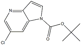 6-Chloro-pyrrolo[3,2-b]pyridine-1-carboxylic acid tert-butyl ester Struktur