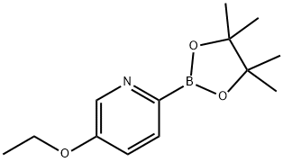 5-ethoxy-2-(4,4,5,5-tetramethyl-1,3,2-dioxaborolan-2-yl)pyridine Struktur