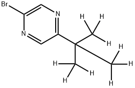 2-Bromo-5-(tert-butyl-d9)-pyrazine Struktur